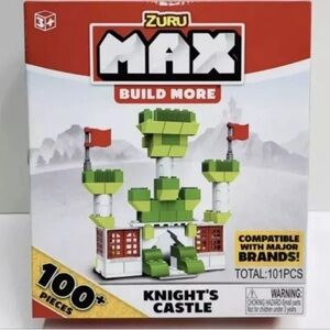 Max Build More Knight's Castle Toy Set - Green and Red NEW